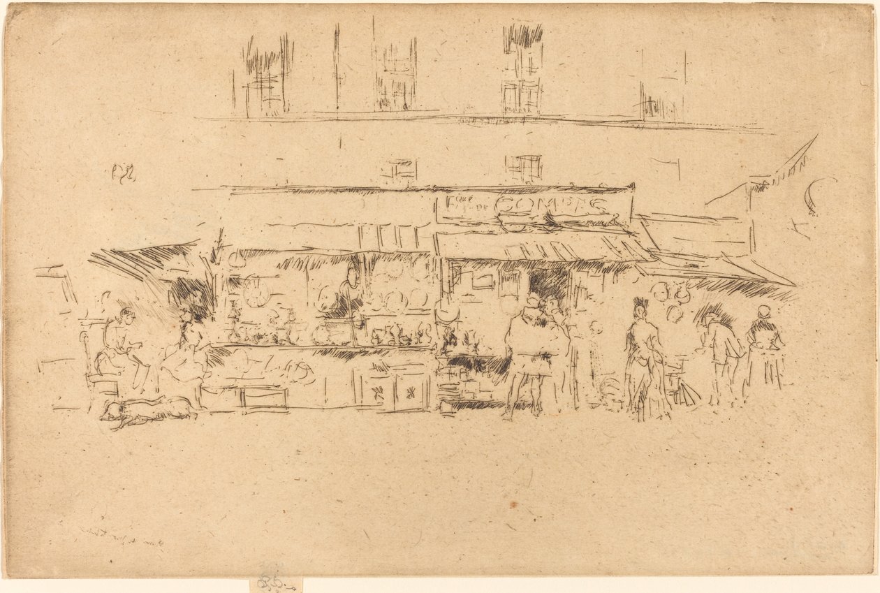 Monte Bell O, quai, 1893. od James Abbott McNeill Whistler