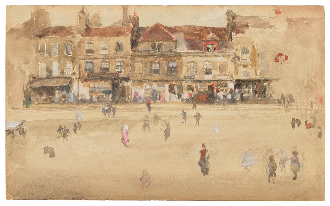 Červená a hnědá-Hoxton od James Abbott McNeill Whistler
