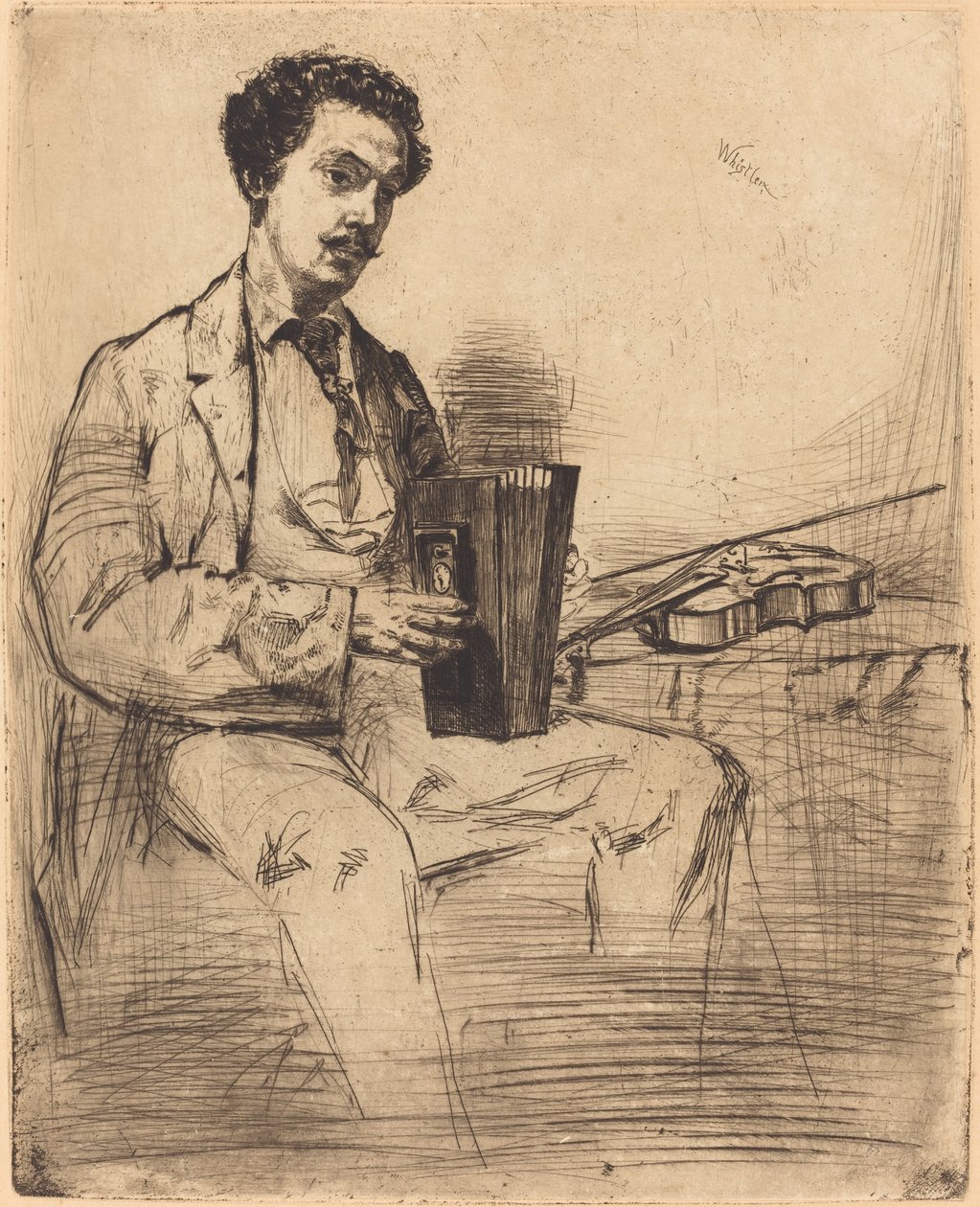 Ross Winans, 1861. od James Abbott McNeill Whistler