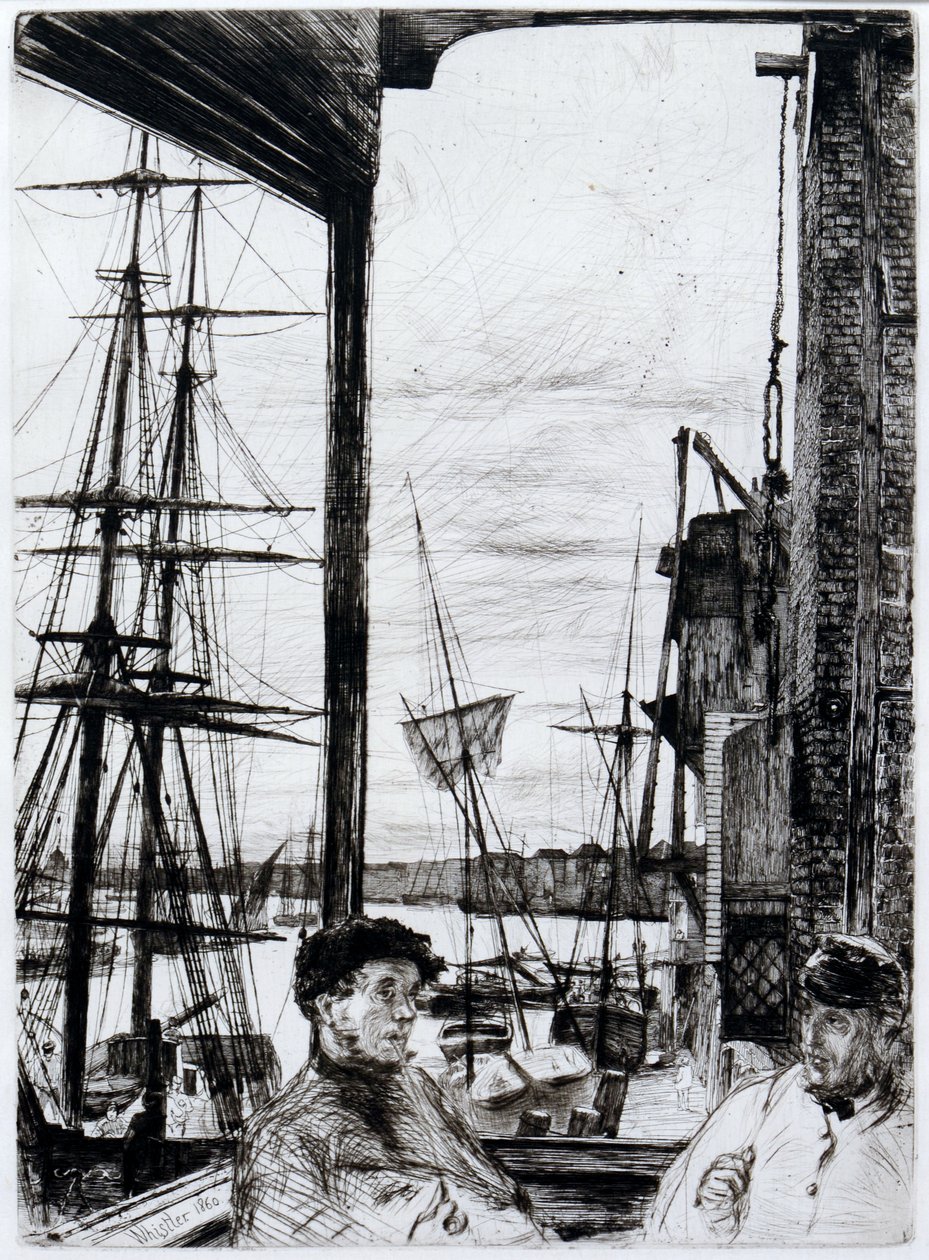 Rotherhithe (nebo Wapping) od James Abbott McNeill Whistler