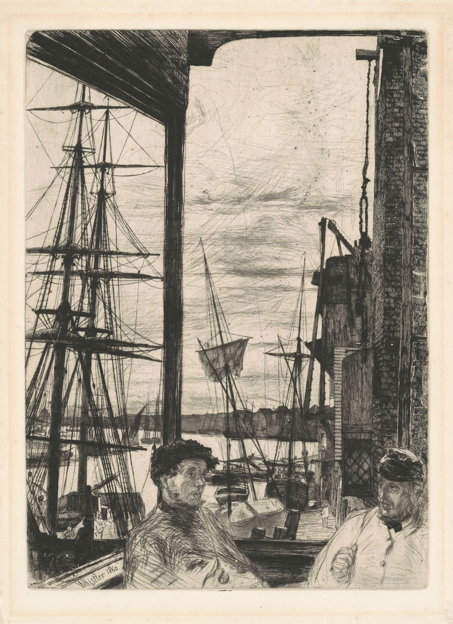 Rotherhithe, 1860. od James Abbott McNeill Whistler