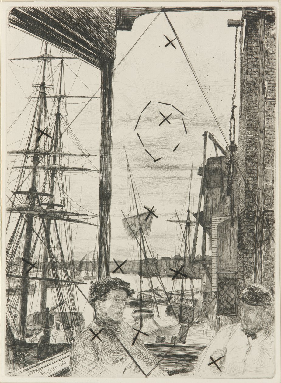 Rotherhithe, 1860. od James Abbott McNeill Whistler