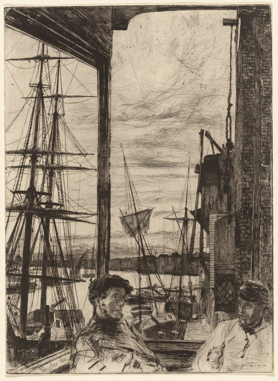 Rotherhithe, 1860. od James Abbott McNeill Whistler