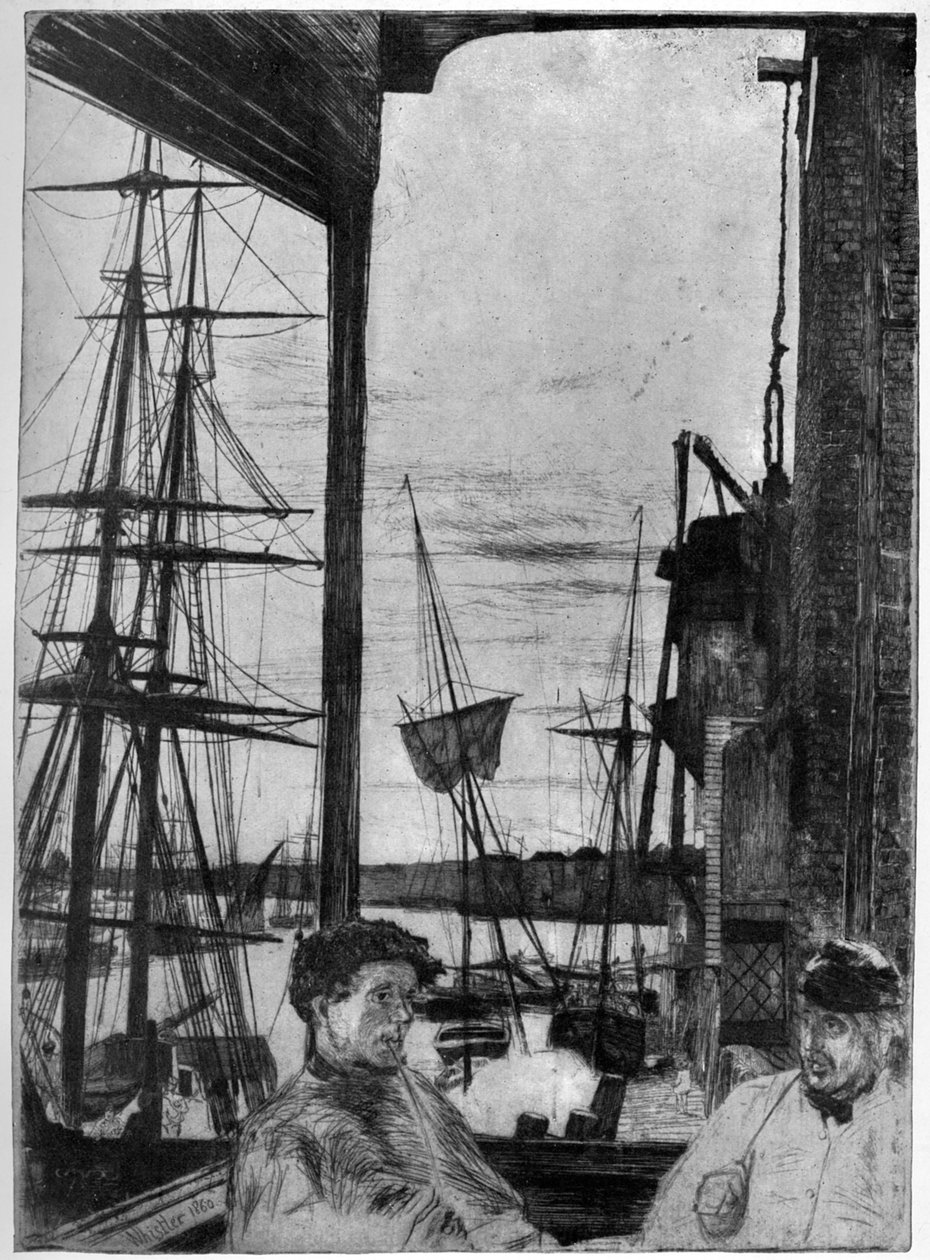 Rotherhithe, 1860 1904. od James Abbott McNeill Whistler