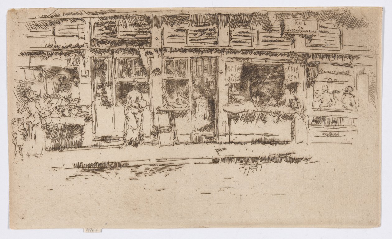 Rue de la Rochefoucault od James Abbott McNeill Whistler