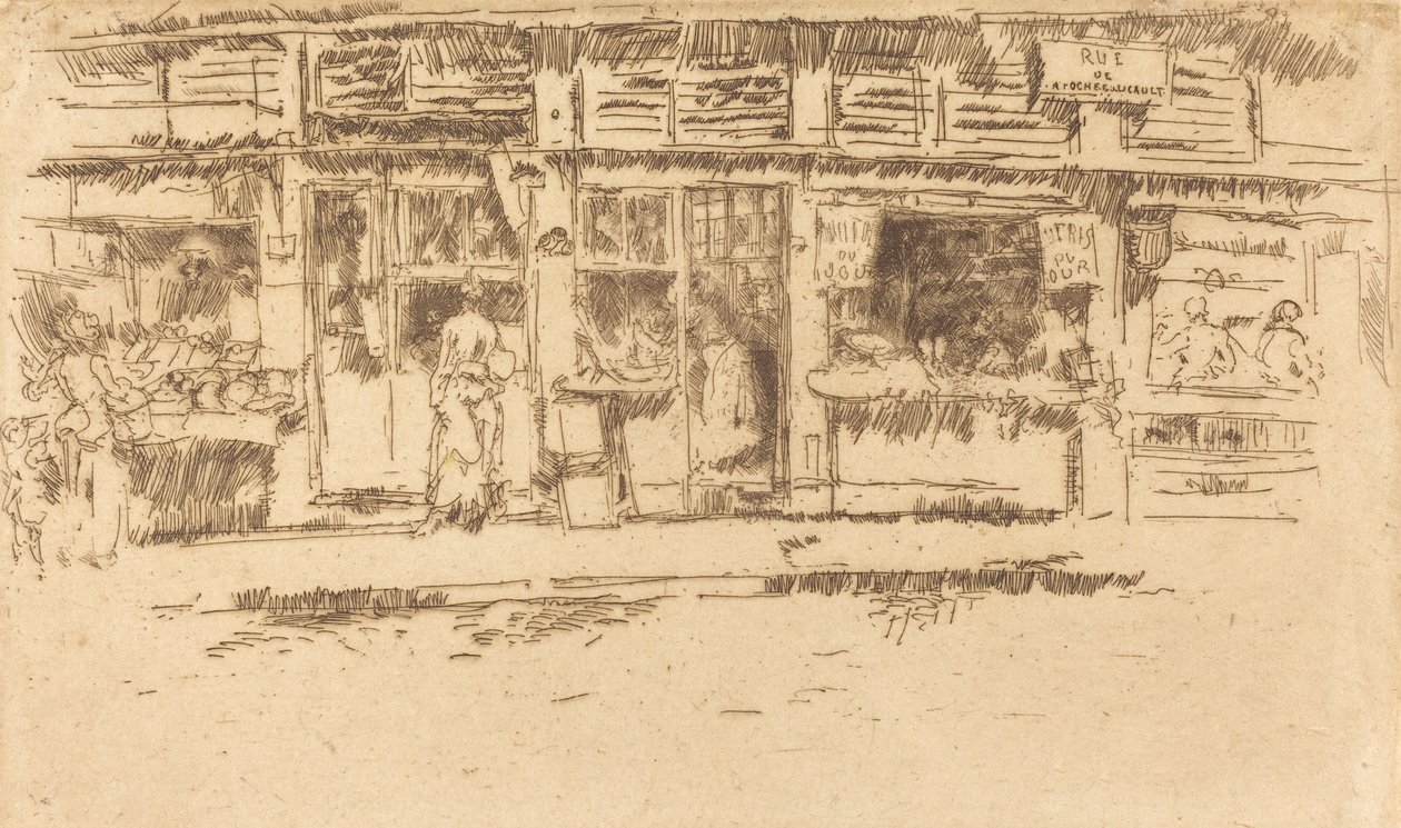 Rue de la Rochefoucault, 1893. od James Abbott McNeill Whistler
