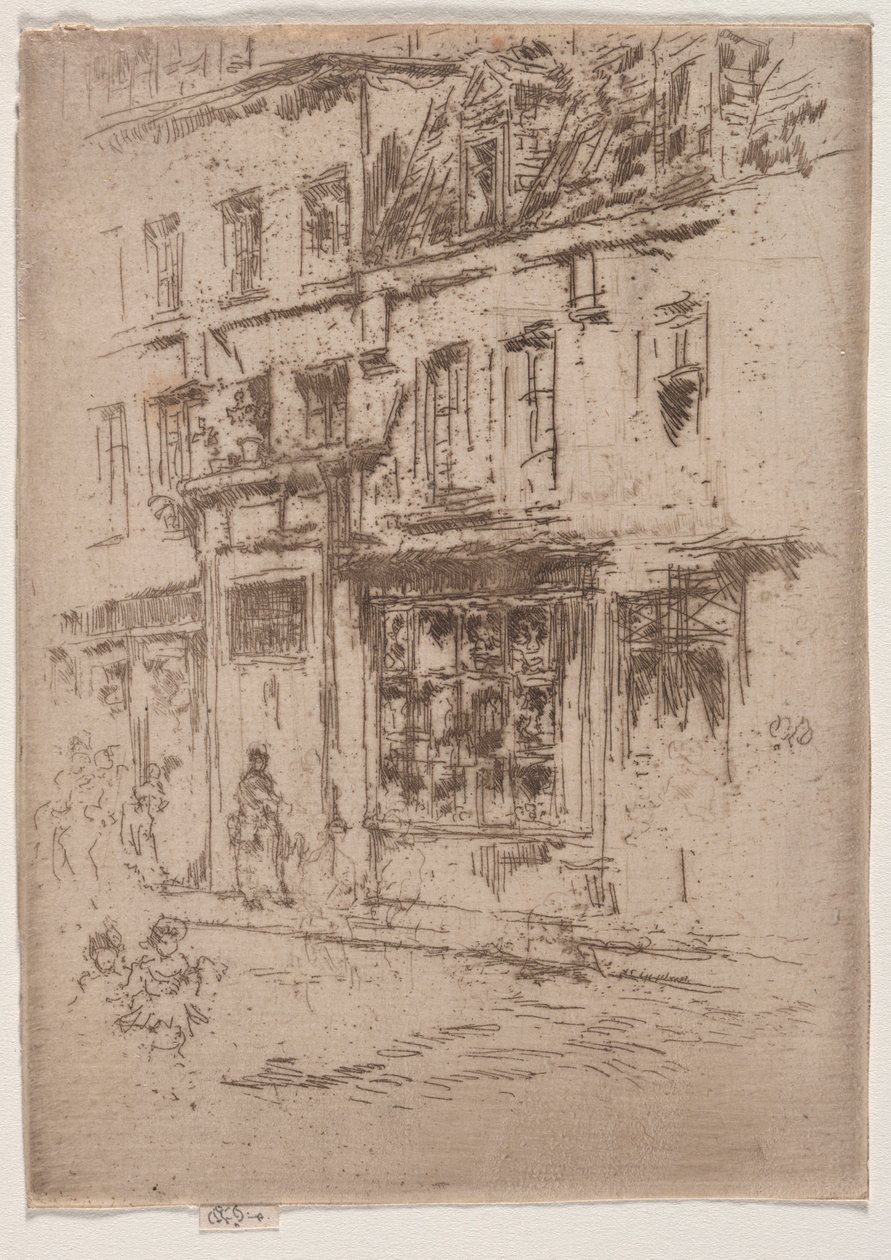 Rue du Buerre, Brusel. od James Abbott McNeill Whistler