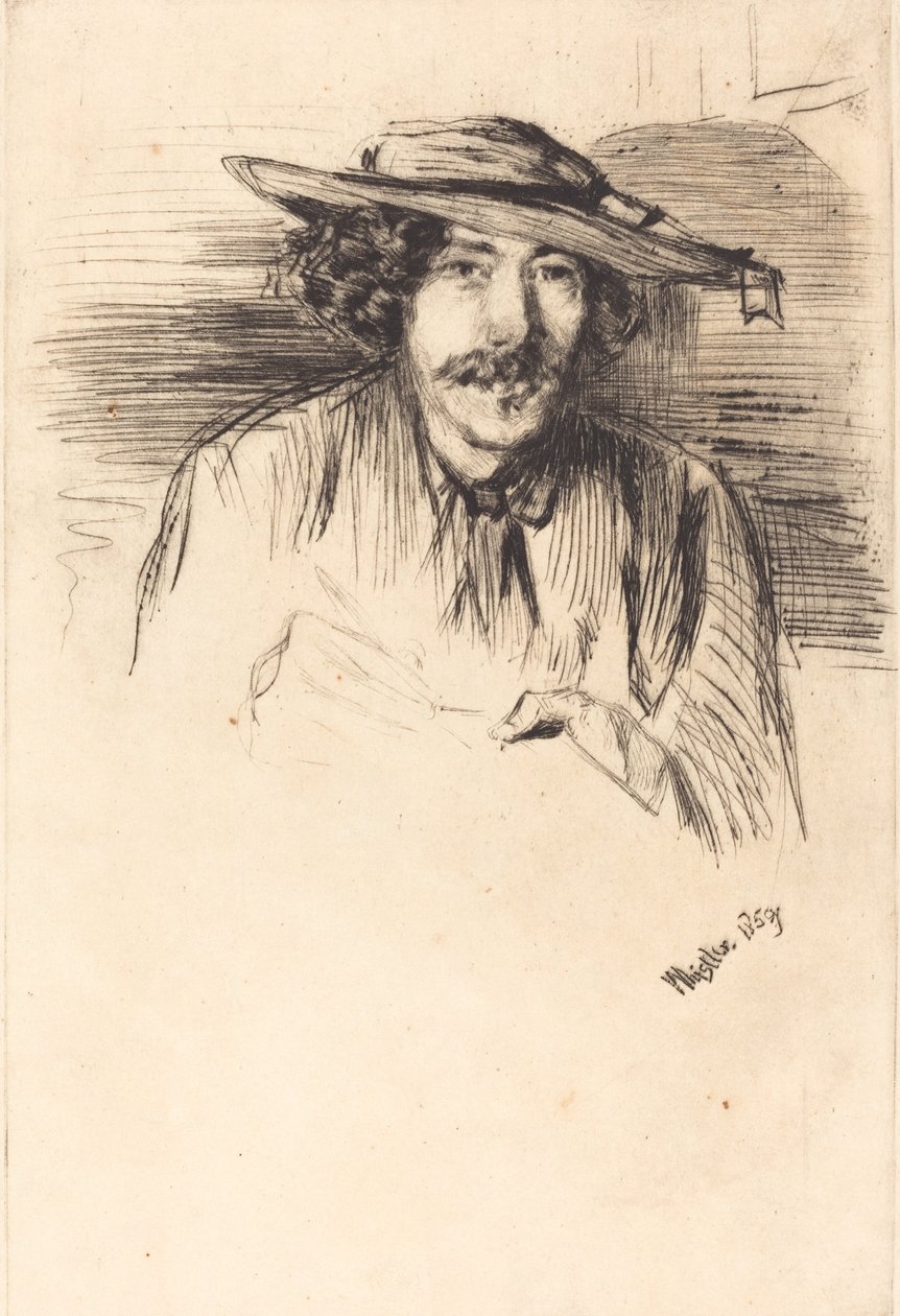 Autoportrét, 1859. od James Abbott McNeill Whistler