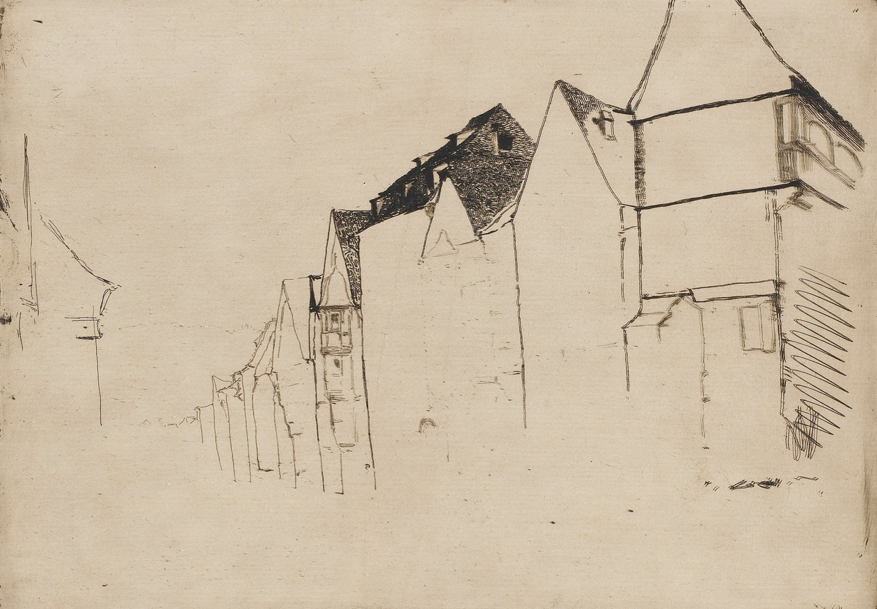 Náčrt domů, 1858. od James Abbott McNeill Whistler