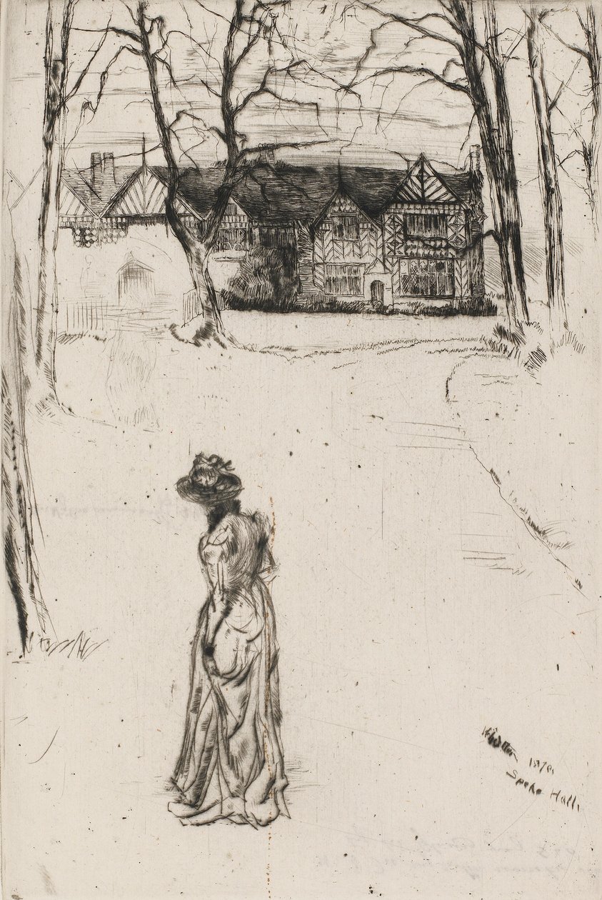 Speke Hall: Avenue, 1870. od James Abbott McNeill Whistler