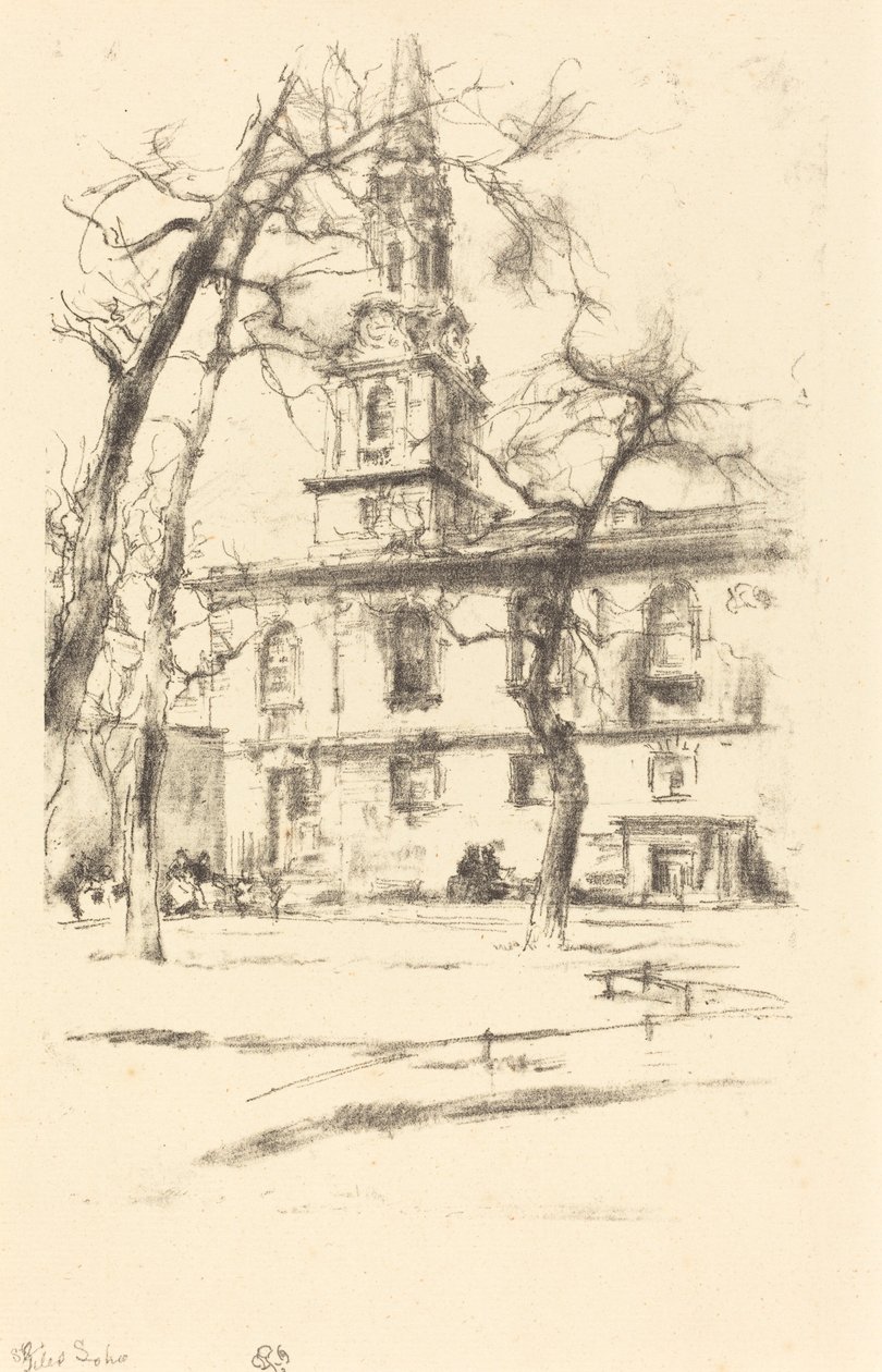 St. Giles-in-the-Fields, 1896. od James Abbott McNeill Whistler