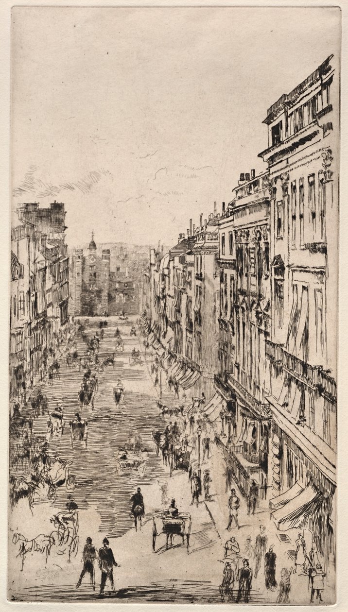 St. James Street. od James Abbott McNeill Whistler