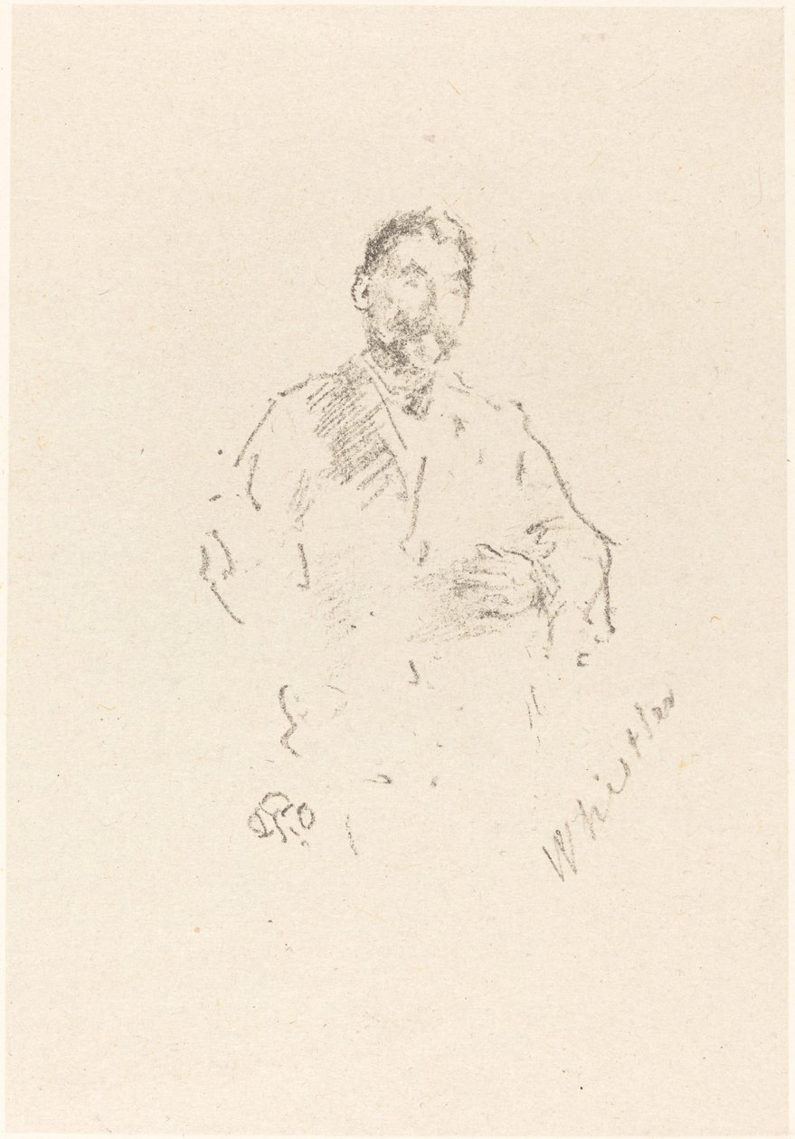 Stéphane Mallarmé, č. 2, 1892. od James Abbott McNeill Whistler