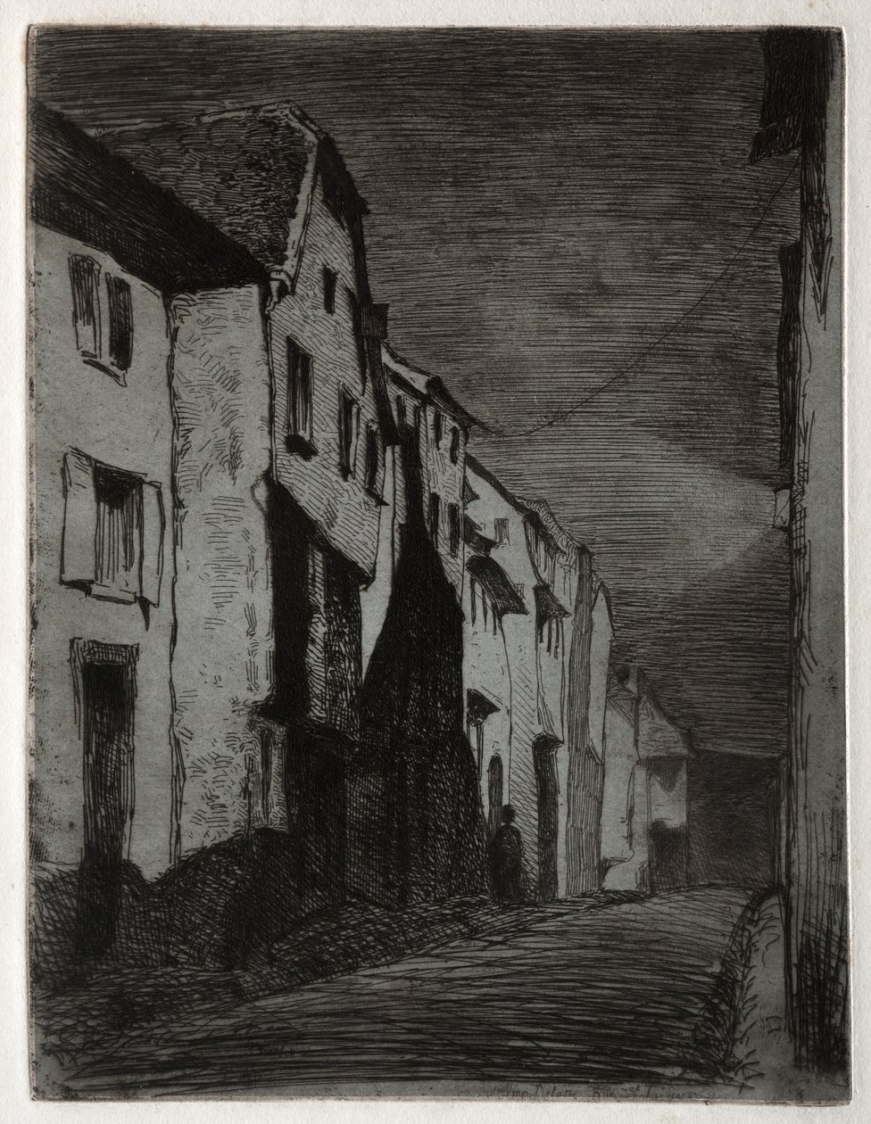 Ulice v Saverne. od James Abbott McNeill Whistler
