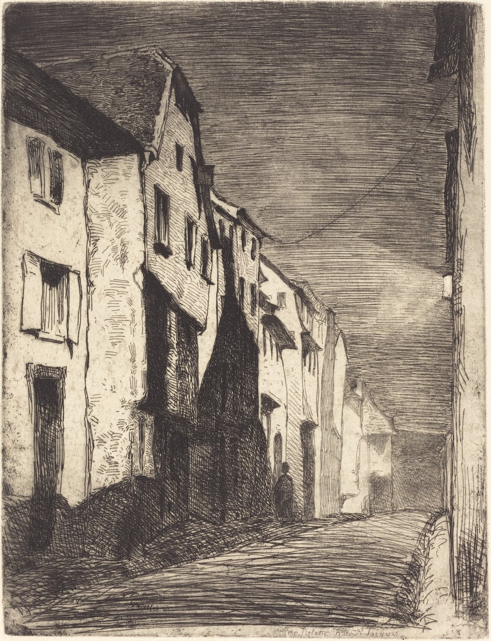 Ulice v Saverne, 1858. od James Abbott McNeill Whistler