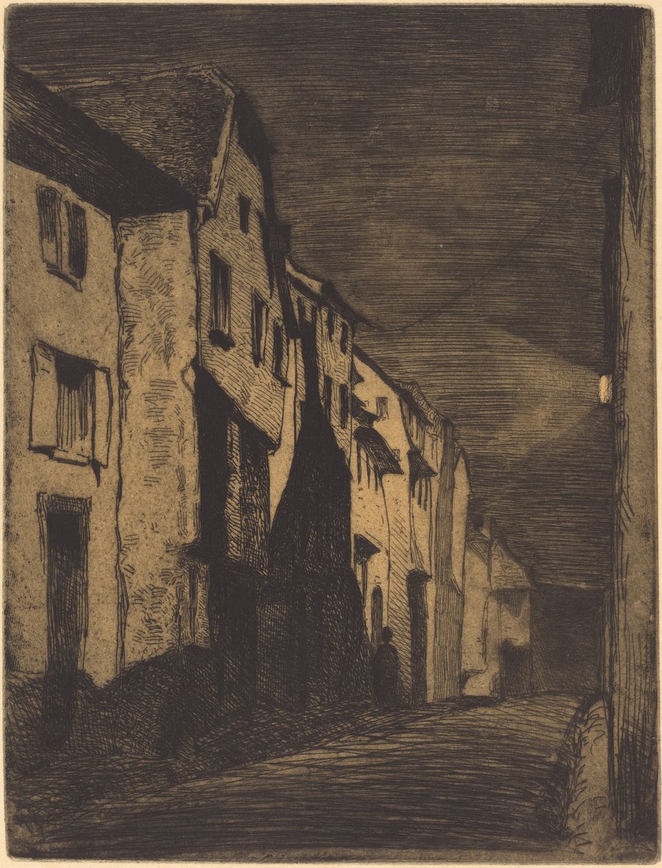 Ulice v Saverne, 1858. od James Abbott McNeill Whistler