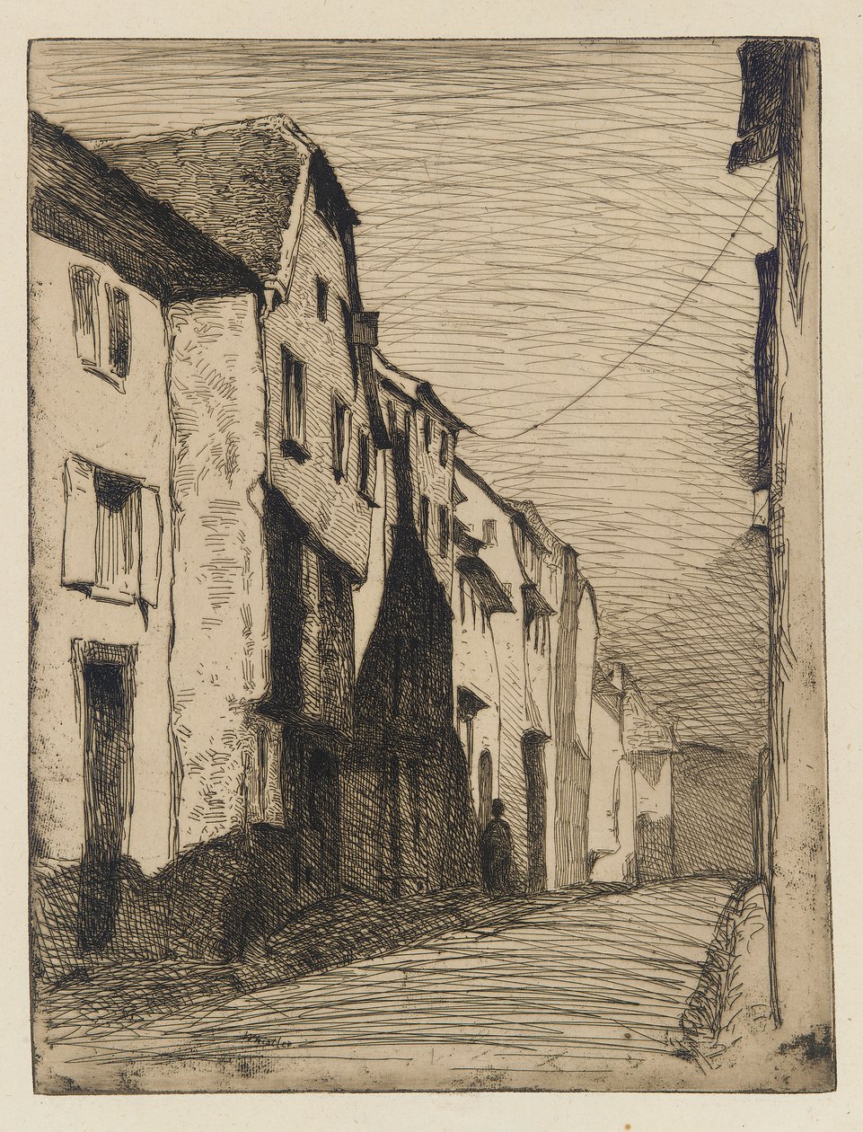 Ulice v Saverne, 1858. od James Abbott McNeill Whistler