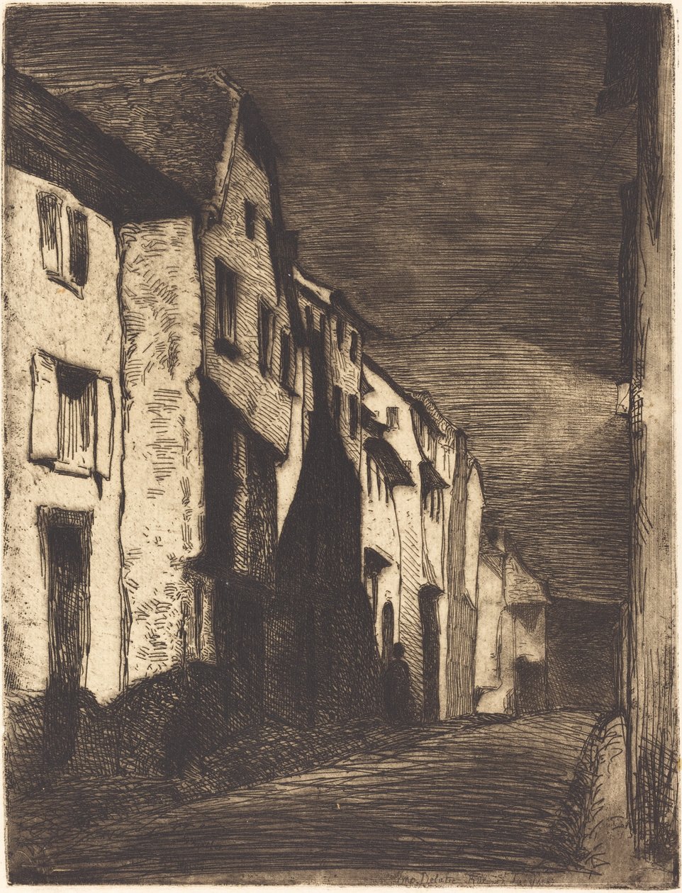 Ulice v Saverne, 1858. od James Abbott McNeill Whistler