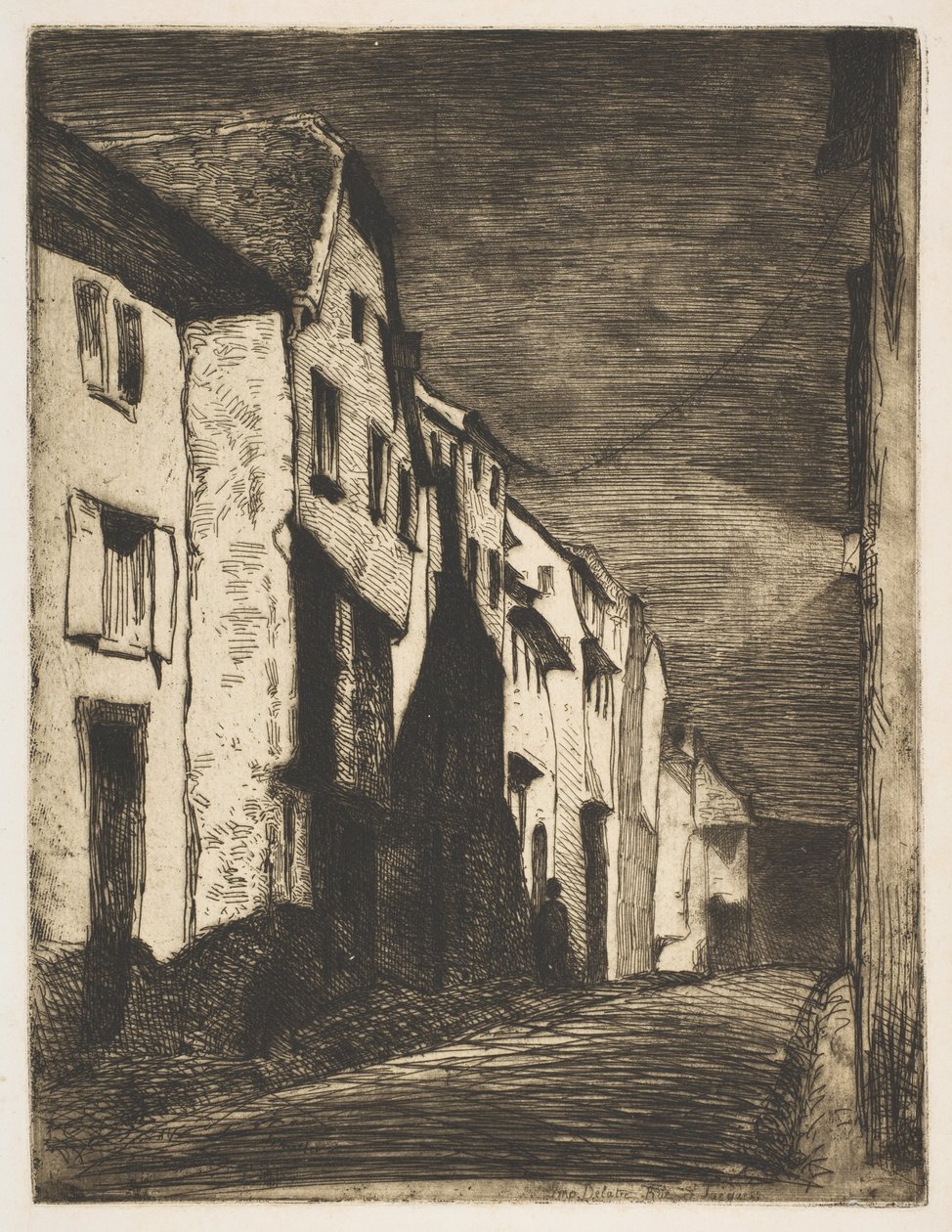 Ulice v Saverne, 1858. od James Abbott McNeill Whistler