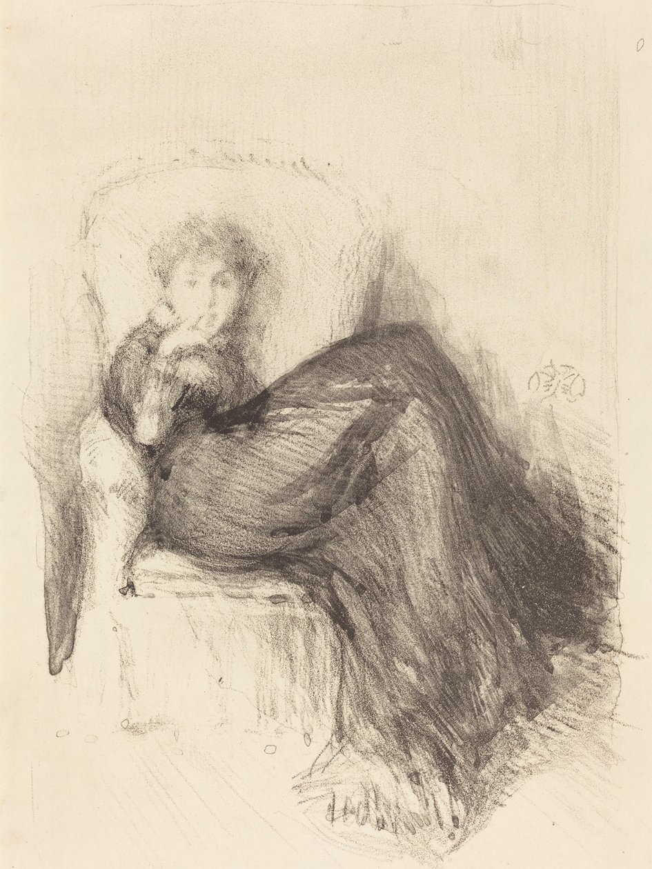 Studie: Maude Seated, 1878. od James Abbott McNeill Whistler