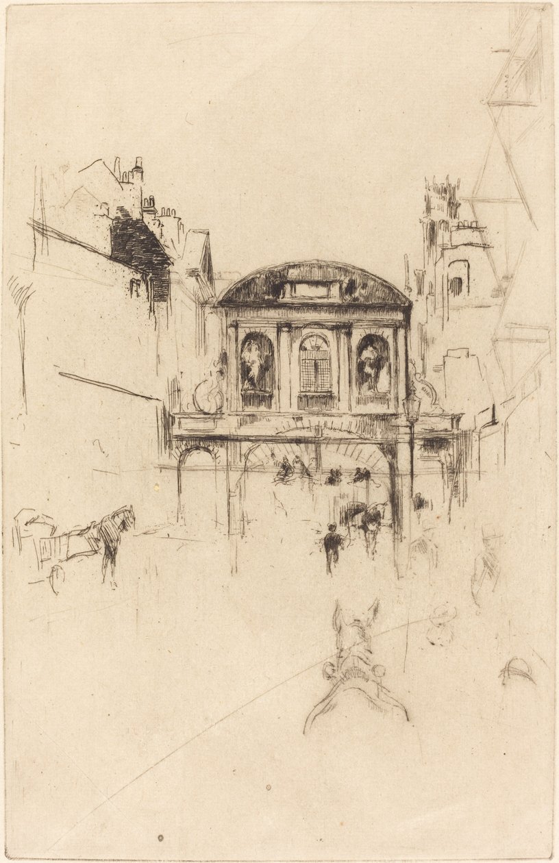 Temple Bar, c. 1877. od James Abbott McNeill Whistler