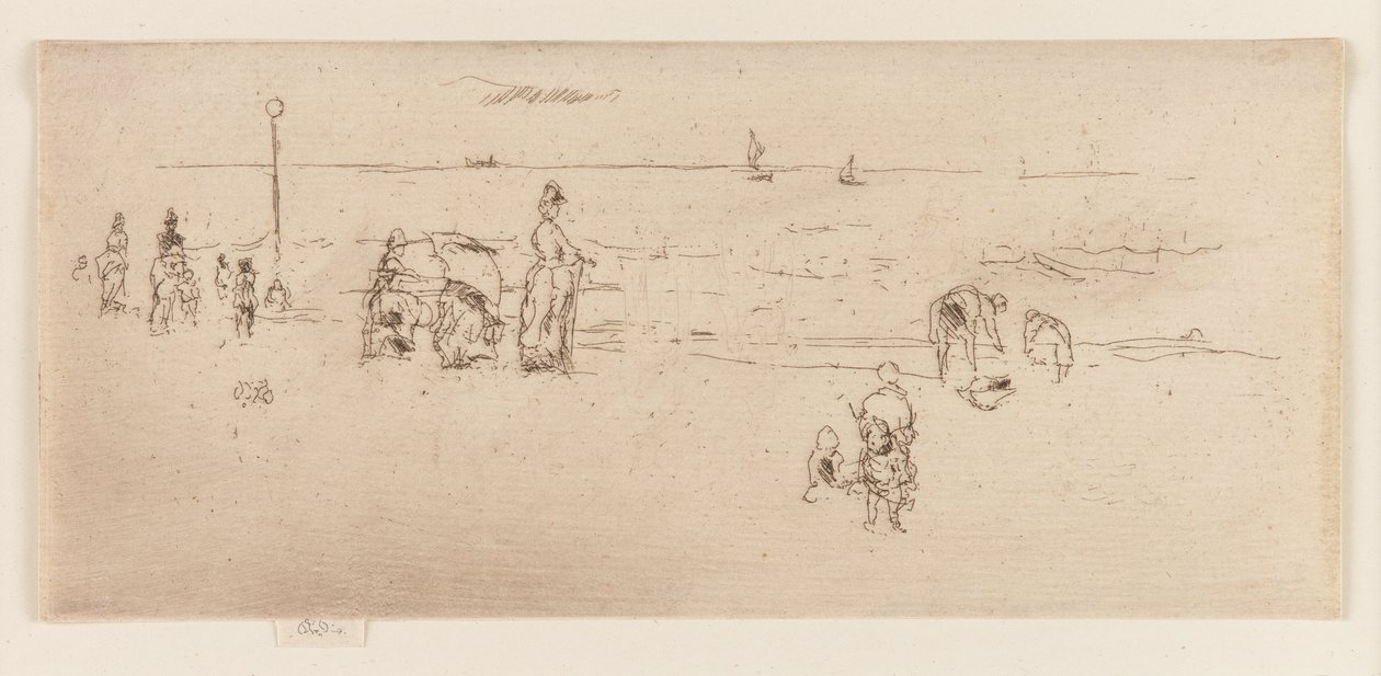 Pláž, Ostende, 1887. od James Abbott McNeill Whistler