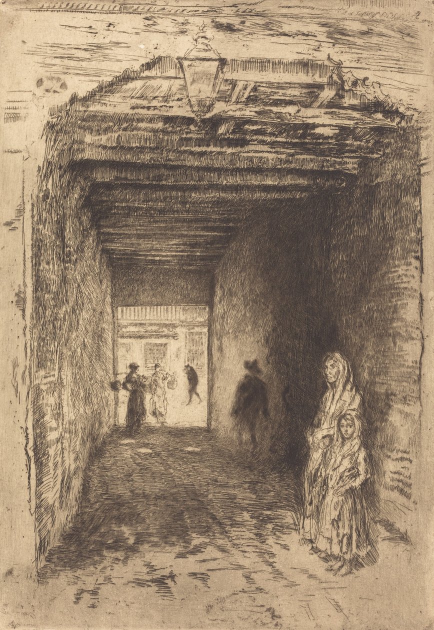 Žebráci, 18791880. od James Abbott McNeill Whistler