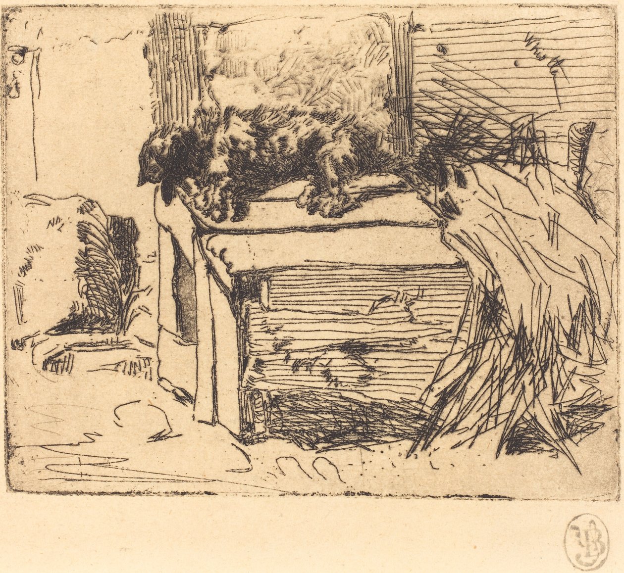 Pes v boudě. od James Abbott McNeill Whistler