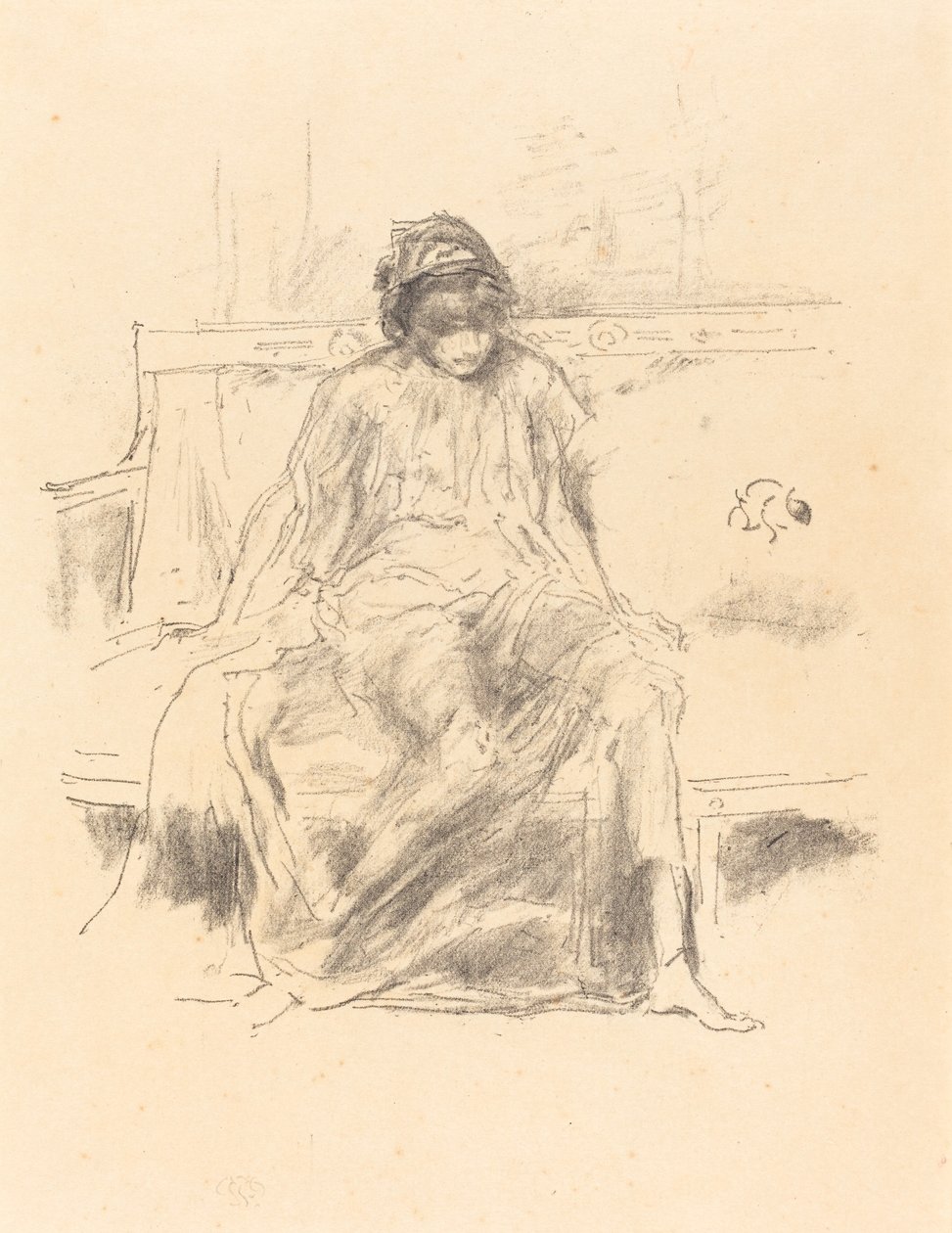 Zahalená postava, sedící, 1893. od James Abbott McNeill Whistler
