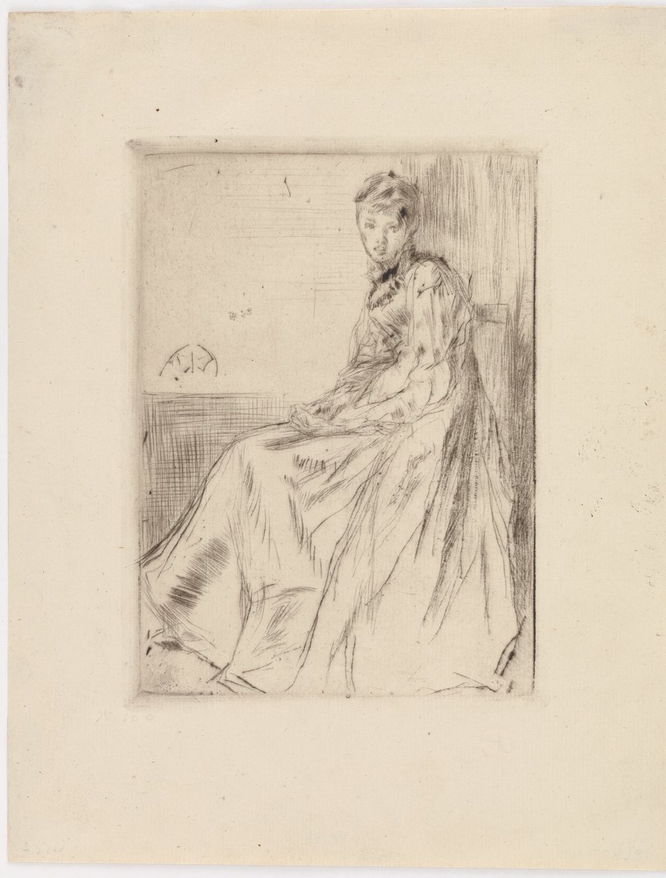 Dopis Maud, sedící, 1873. od James Abbott McNeill Whistler
