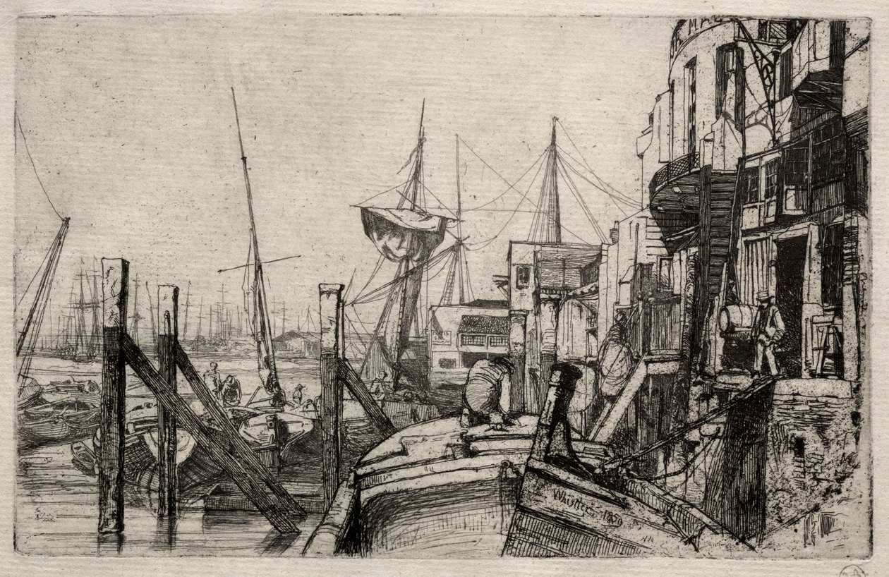 The Limehouse, 1871. od James Abbott McNeill Whistler