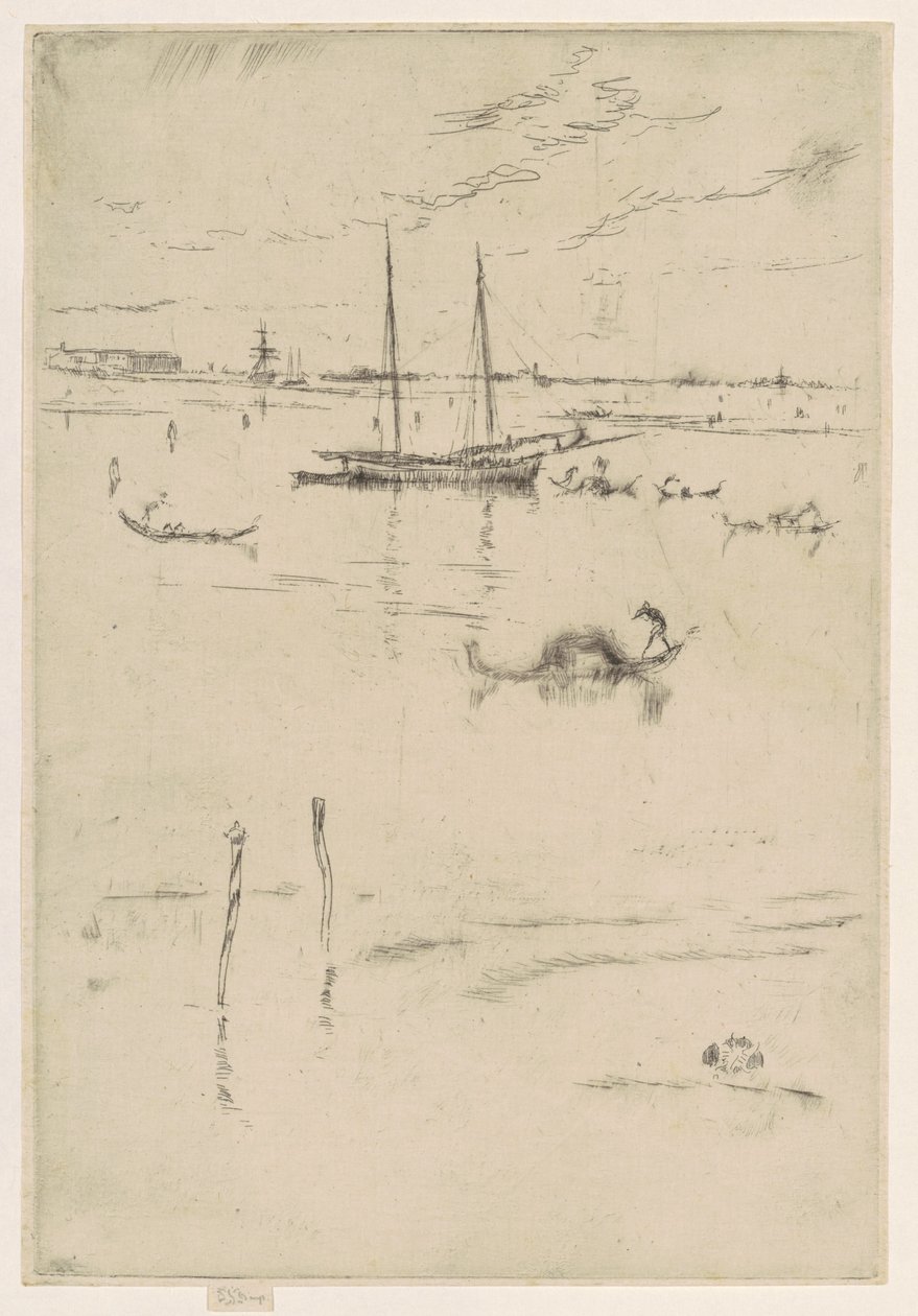 Malá laguna, 18791880. od James Abbott McNeill Whistler