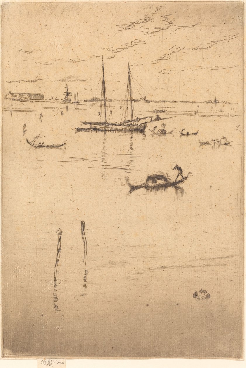 Malá laguna, 18791880. od James Abbott McNeill Whistler