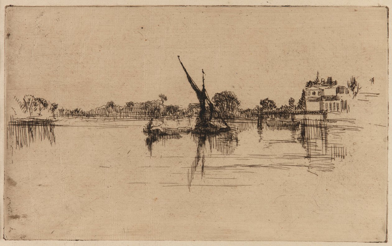 Malý Putney, 1879. od James Abbott McNeill Whistler