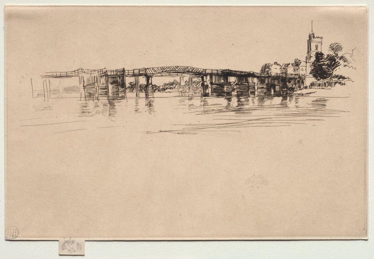 Malý Putney, č. 1. od James Abbott McNeill Whistler