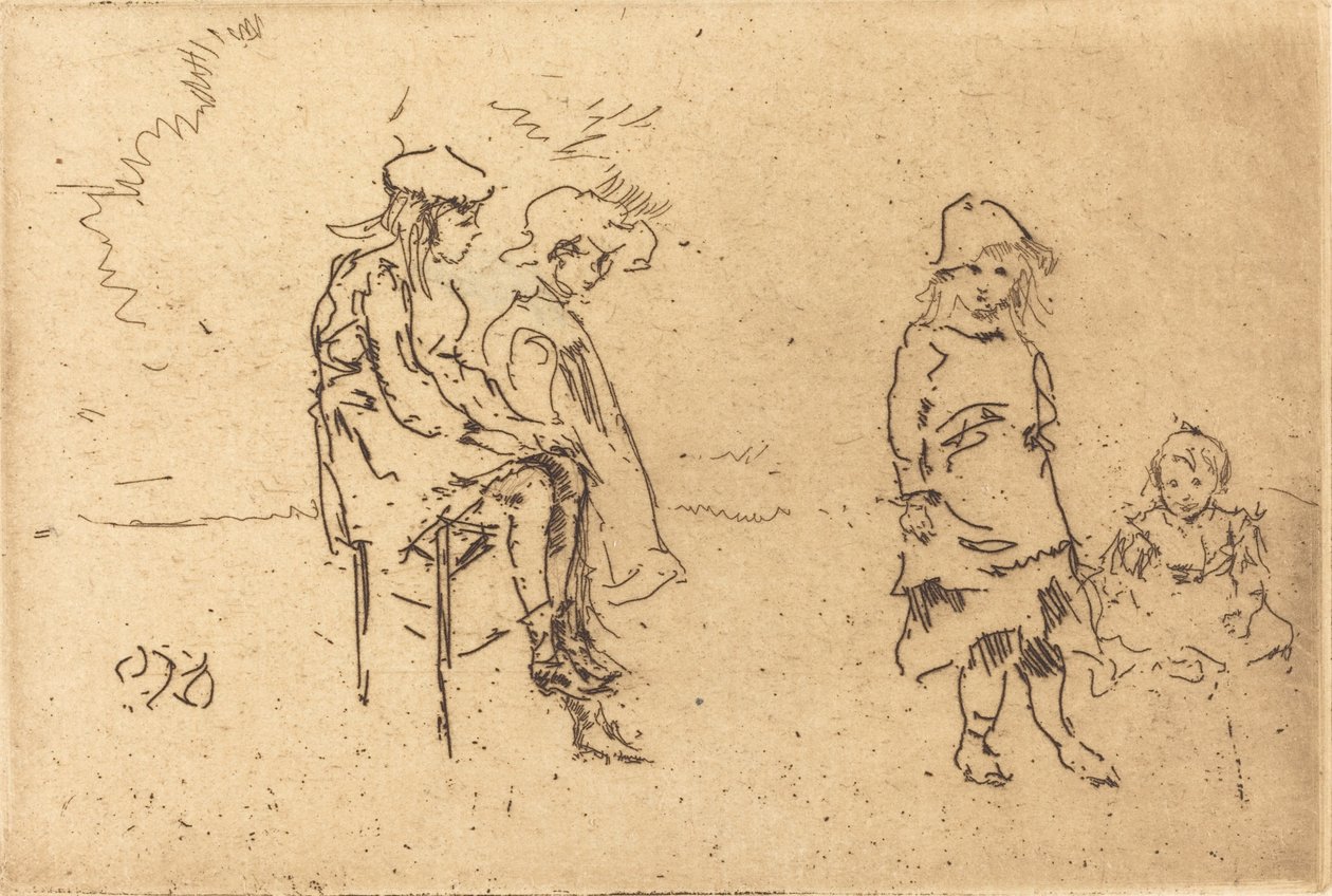 Děti Menpes, c. 18841886. od James Abbott McNeill Whistler