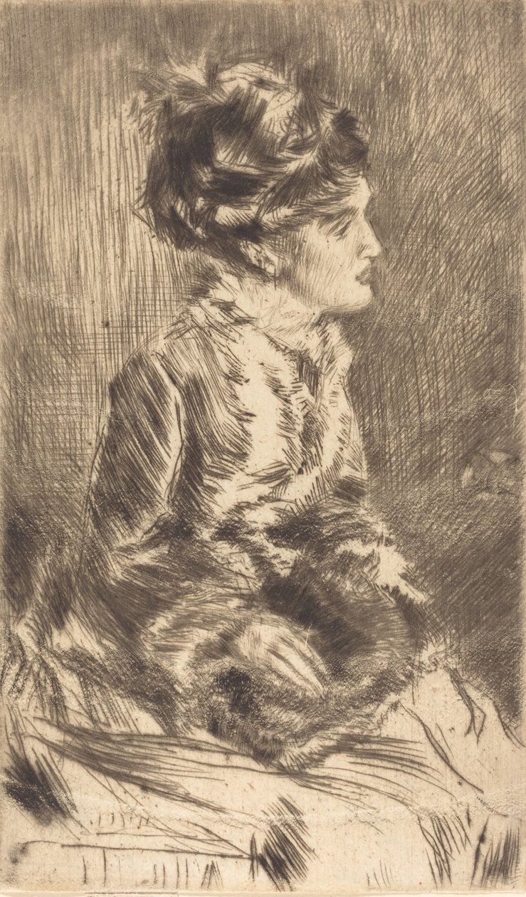 The Muff, c. 1873. od James Abbott McNeill Whistler