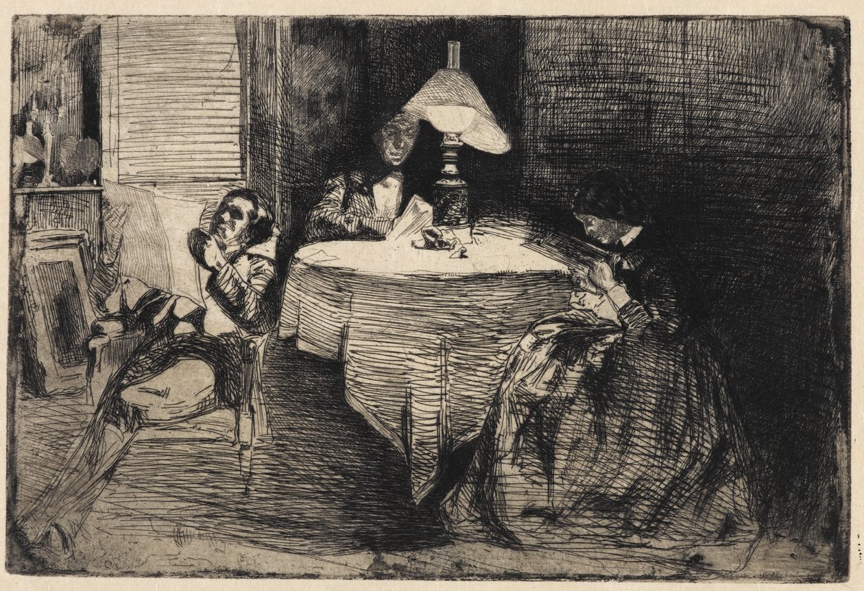 Hudební místnost, 1858. od James Abbott McNeill Whistler