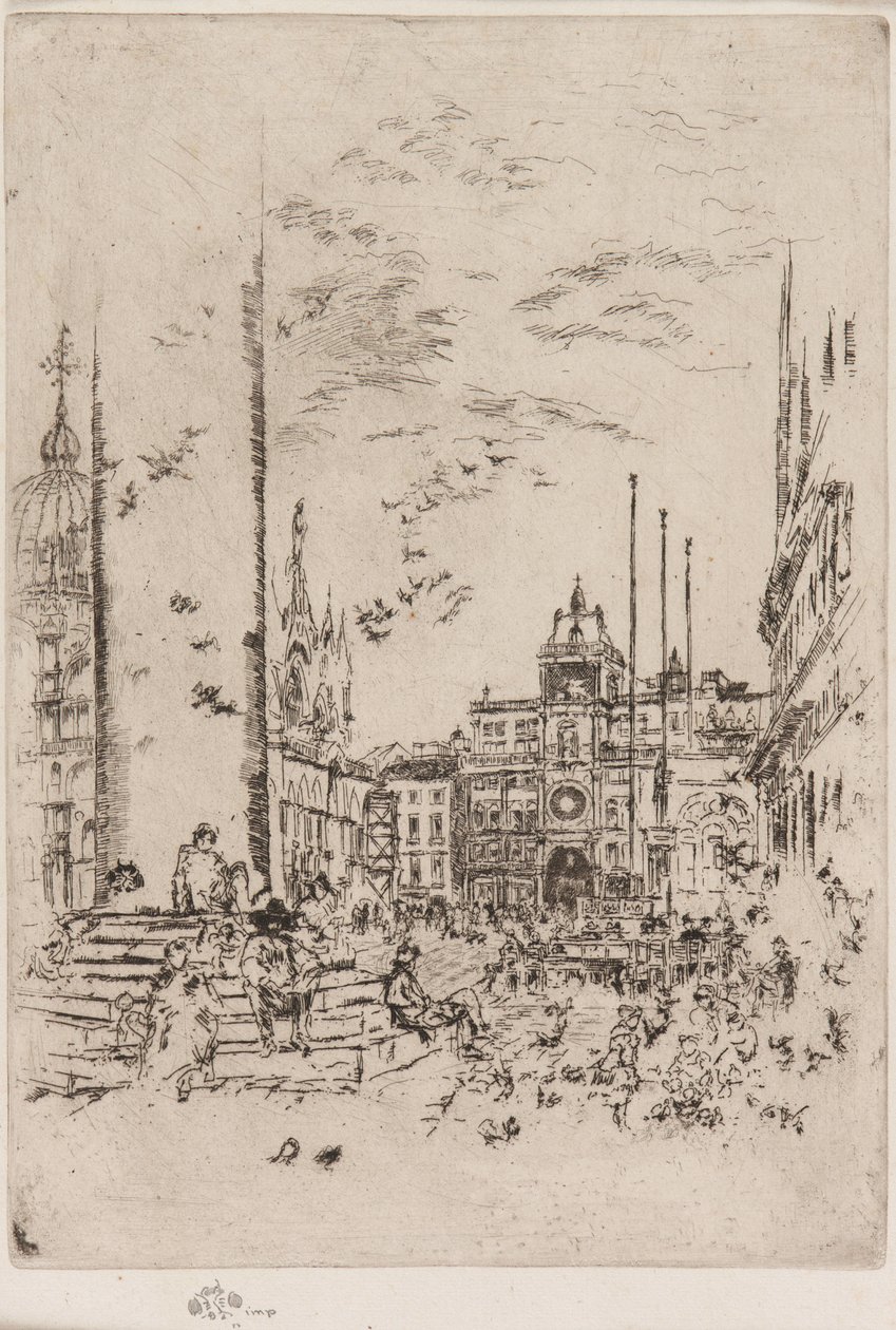 Piazzetta, 1879-1880. od James Abbott McNeill Whistler