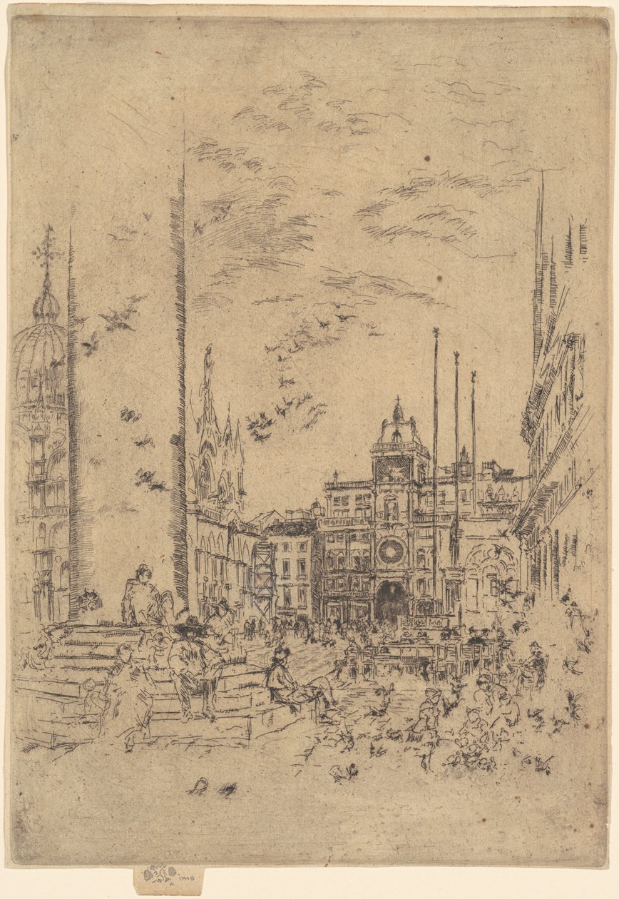 Piazzetta, 1879-1880. od James Abbott McNeill Whistler