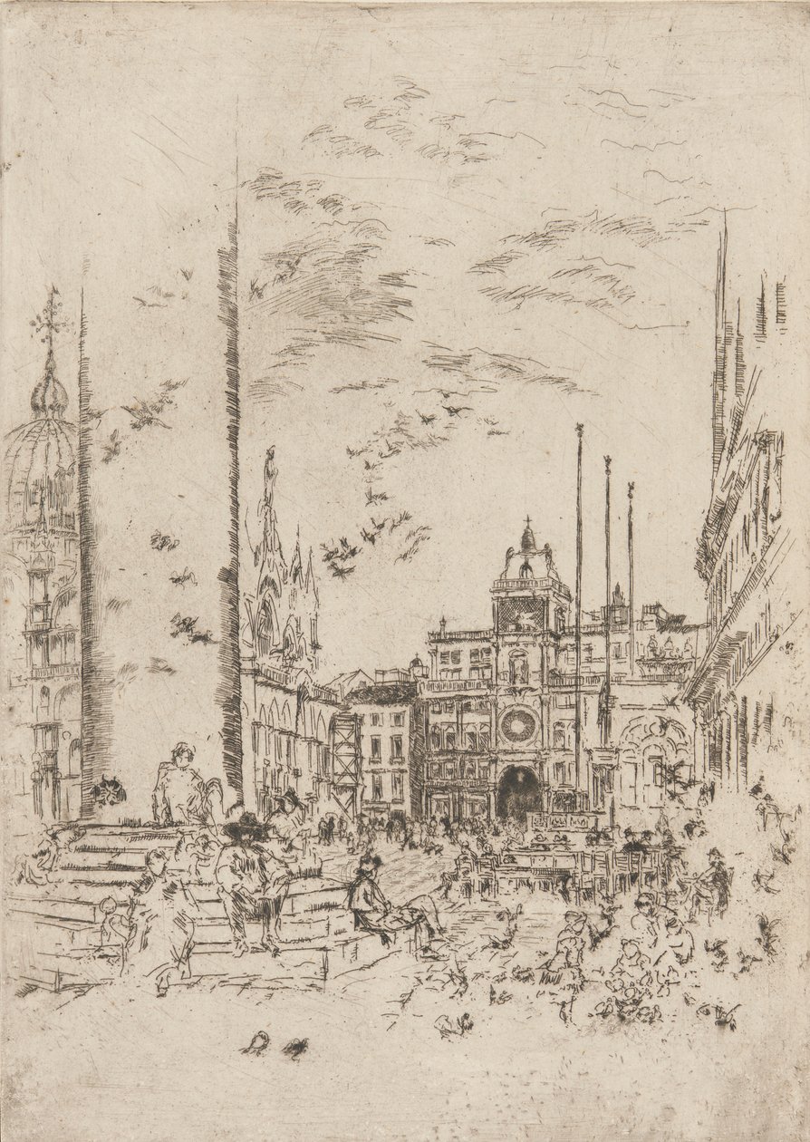 Piazzetta, 1879-1880. od James Abbott McNeill Whistler