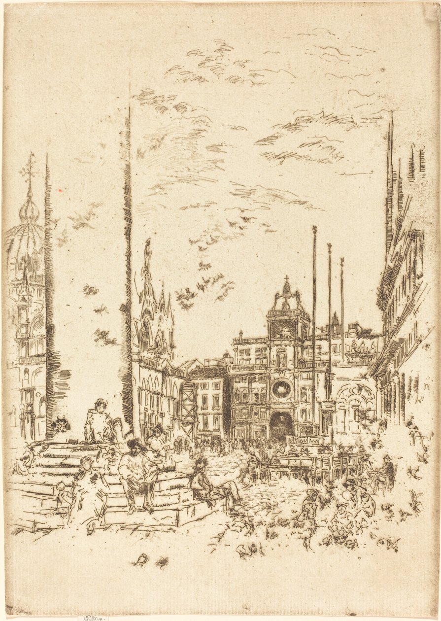 Piazzetta, 1880. od James Abbott McNeill Whistler