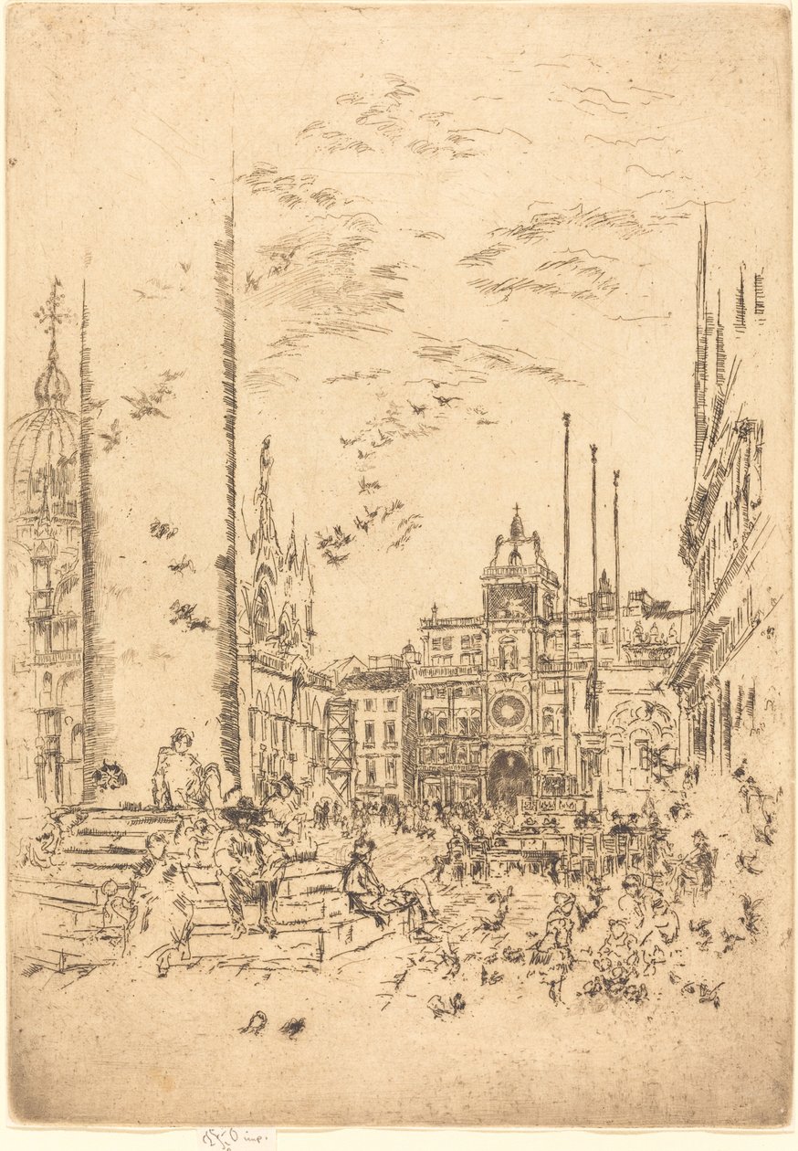 Piazzetta, 1880. od James Abbott McNeill Whistler