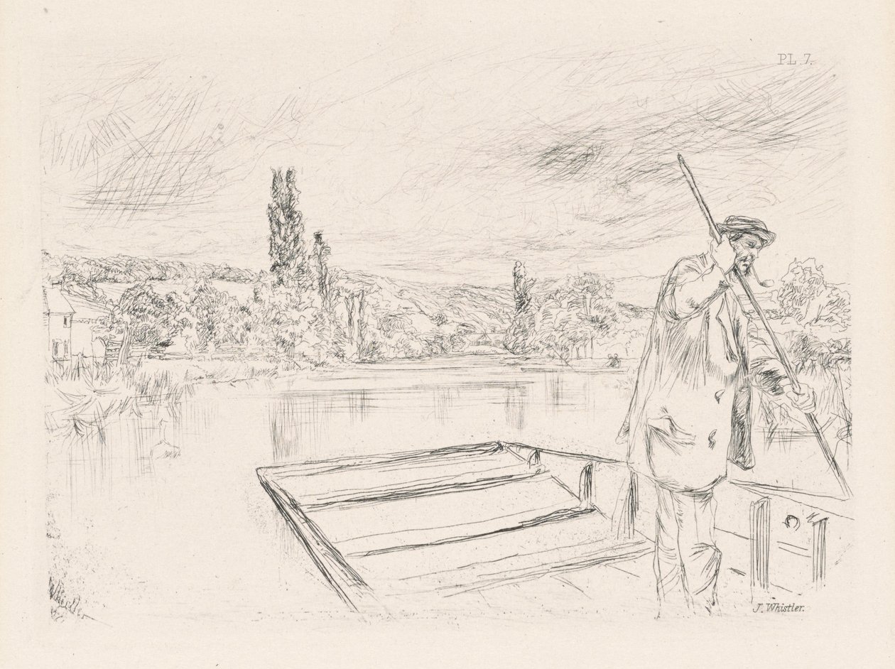 Punt, 1861 publikoval 1862. od James Abbott McNeill Whistler