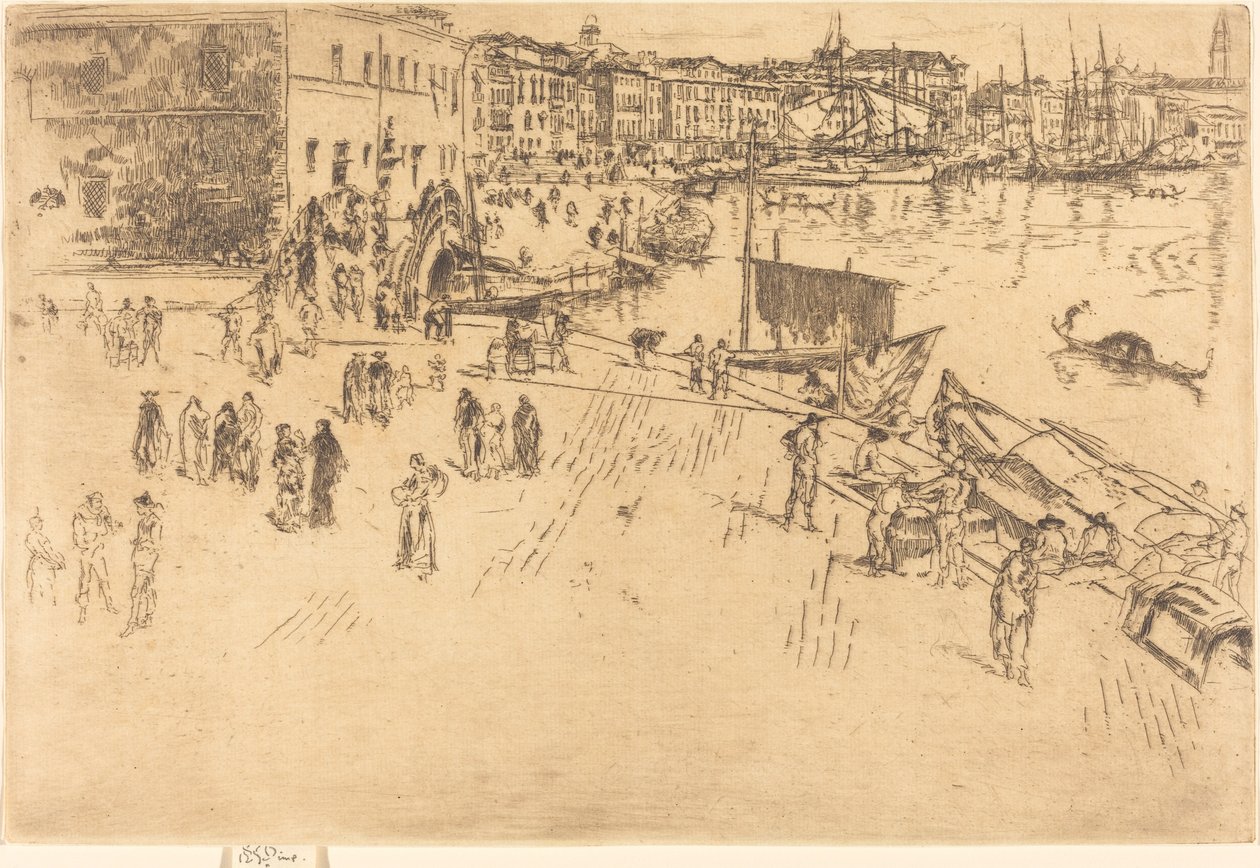 The Riva, No.I, 18791880. od James Abbott McNeill Whistler