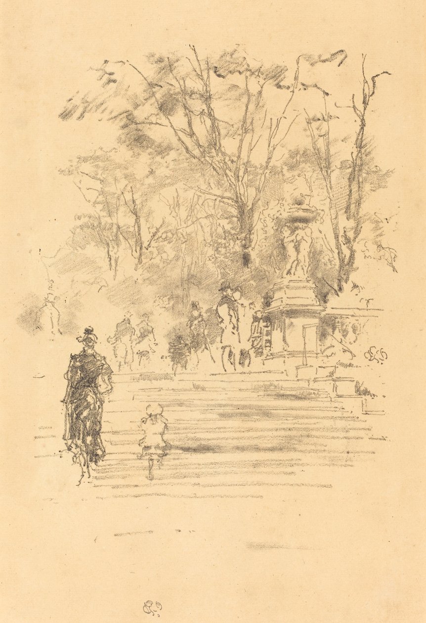 The Steps, Lucembursko, 1893. od James Abbott McNeill Whistler