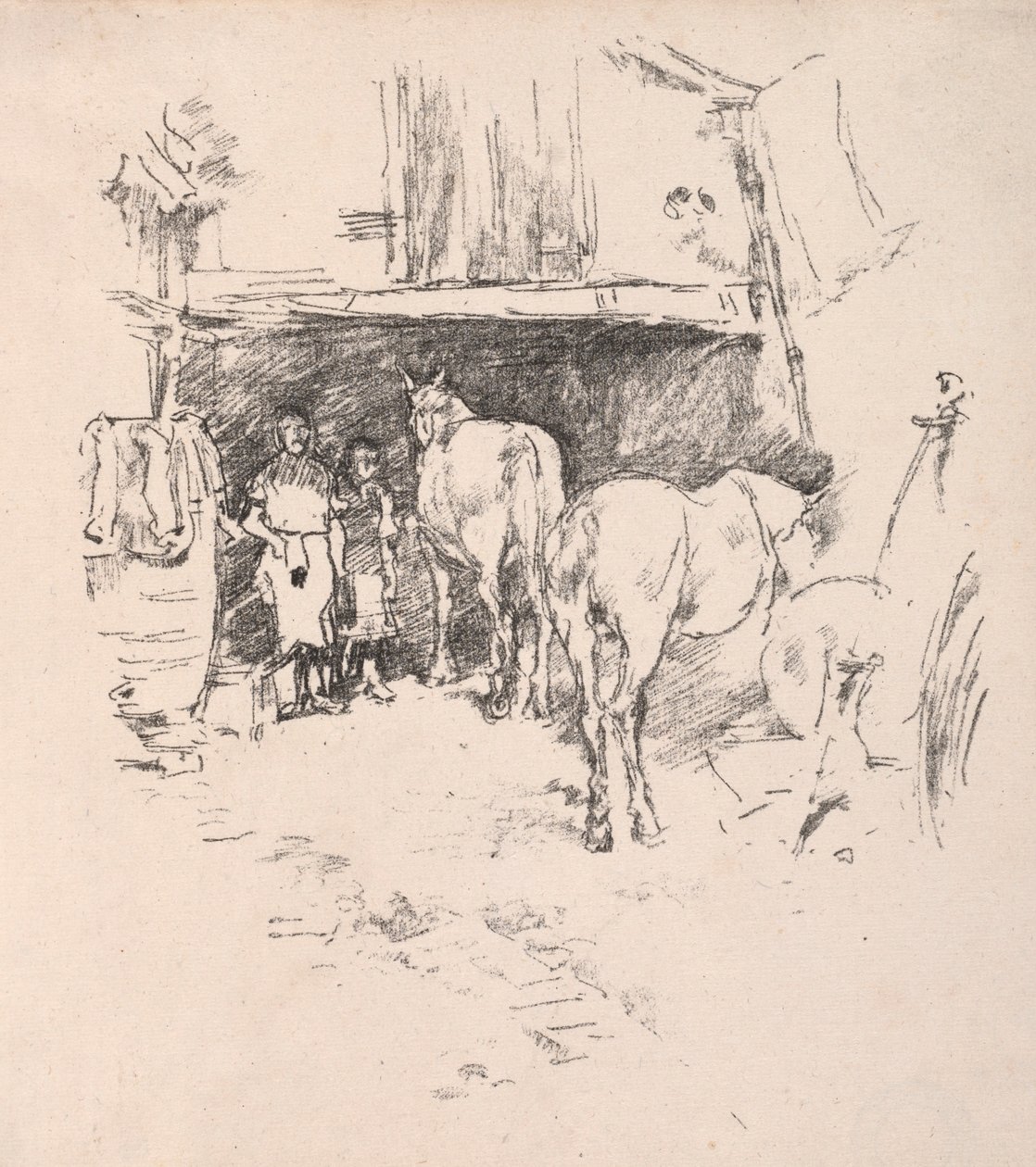 The Steps, Lucemburské zahrady. od James Abbott McNeill Whistler