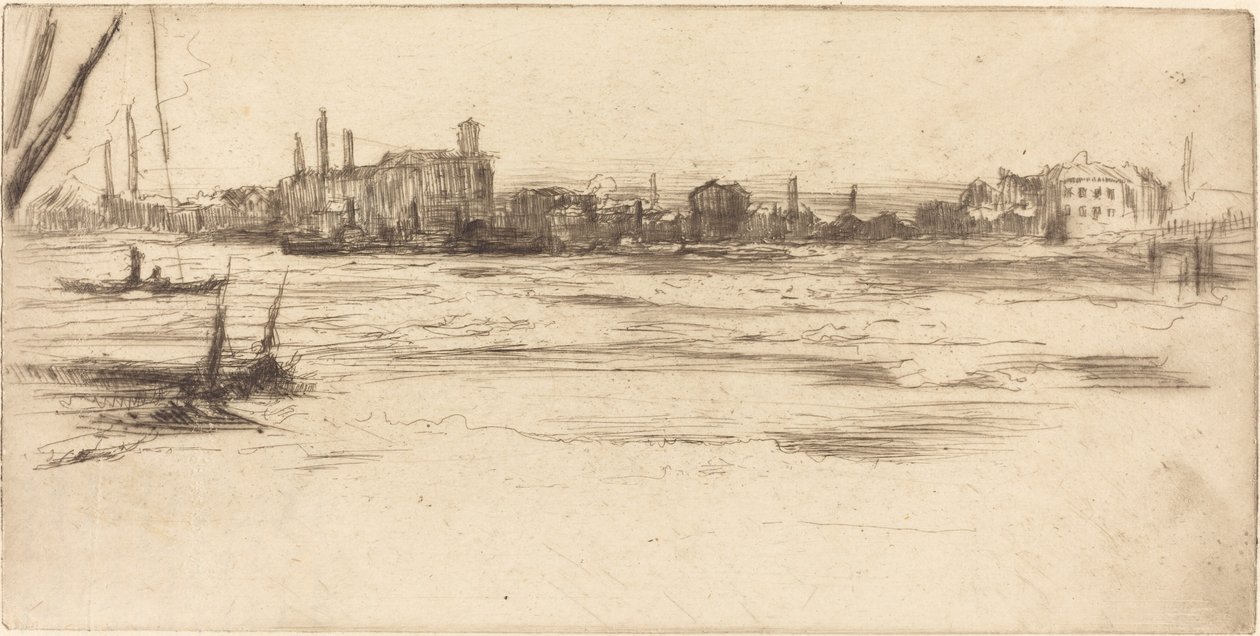 Neklidná Temže, c. 1875. od James Abbott McNeill Whistler