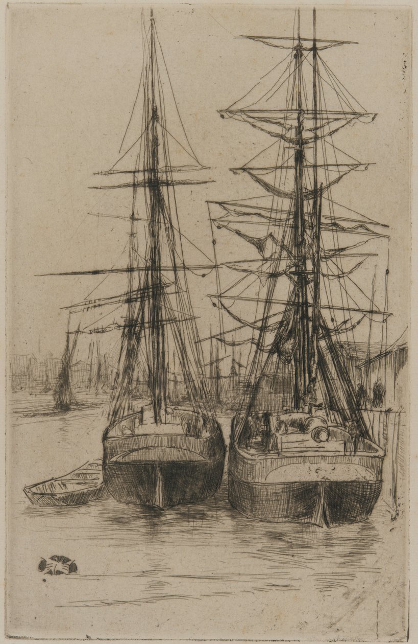Dvě lodě, 1875. od James Abbott McNeill Whistler