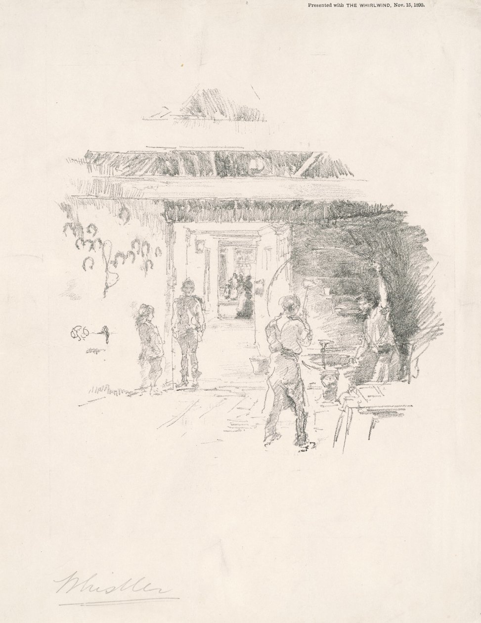 The Tyresmith, 1890. od James Abbott McNeill Whistler